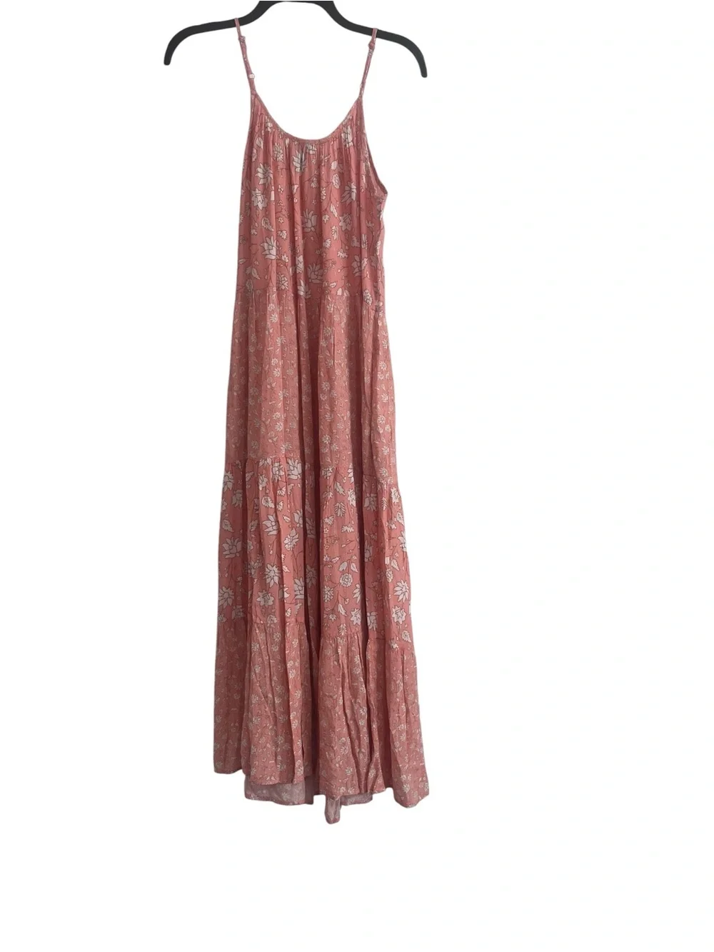 Universal Thread Pink Floral Tiered Maxi Dress – Size Medium - Picture 2 of 3